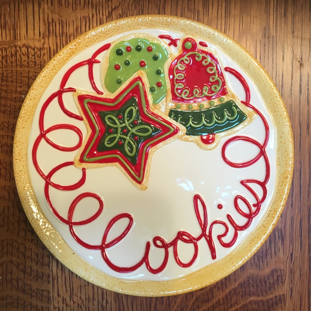 Fitz and Floyd Christmas cookie plate